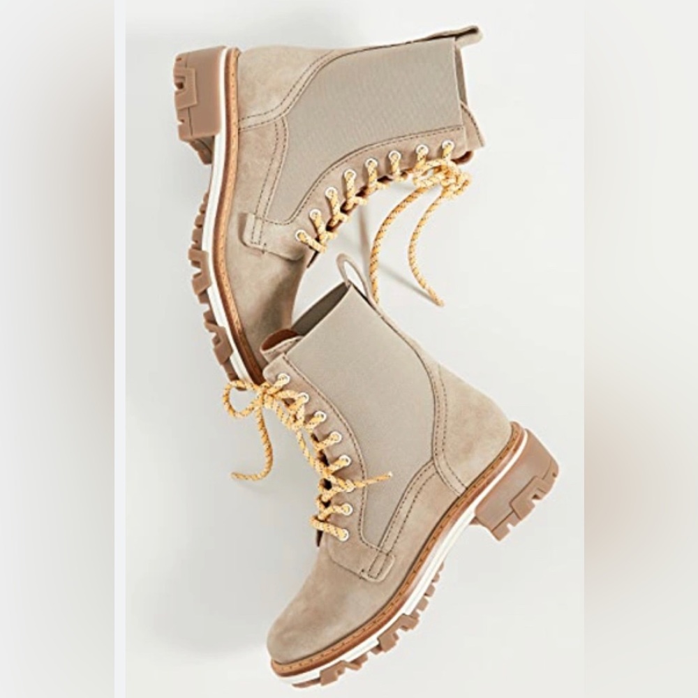 LIKE NEW! Rag & Bone Shiloh Combat Boots. Color: light sand. Worn once